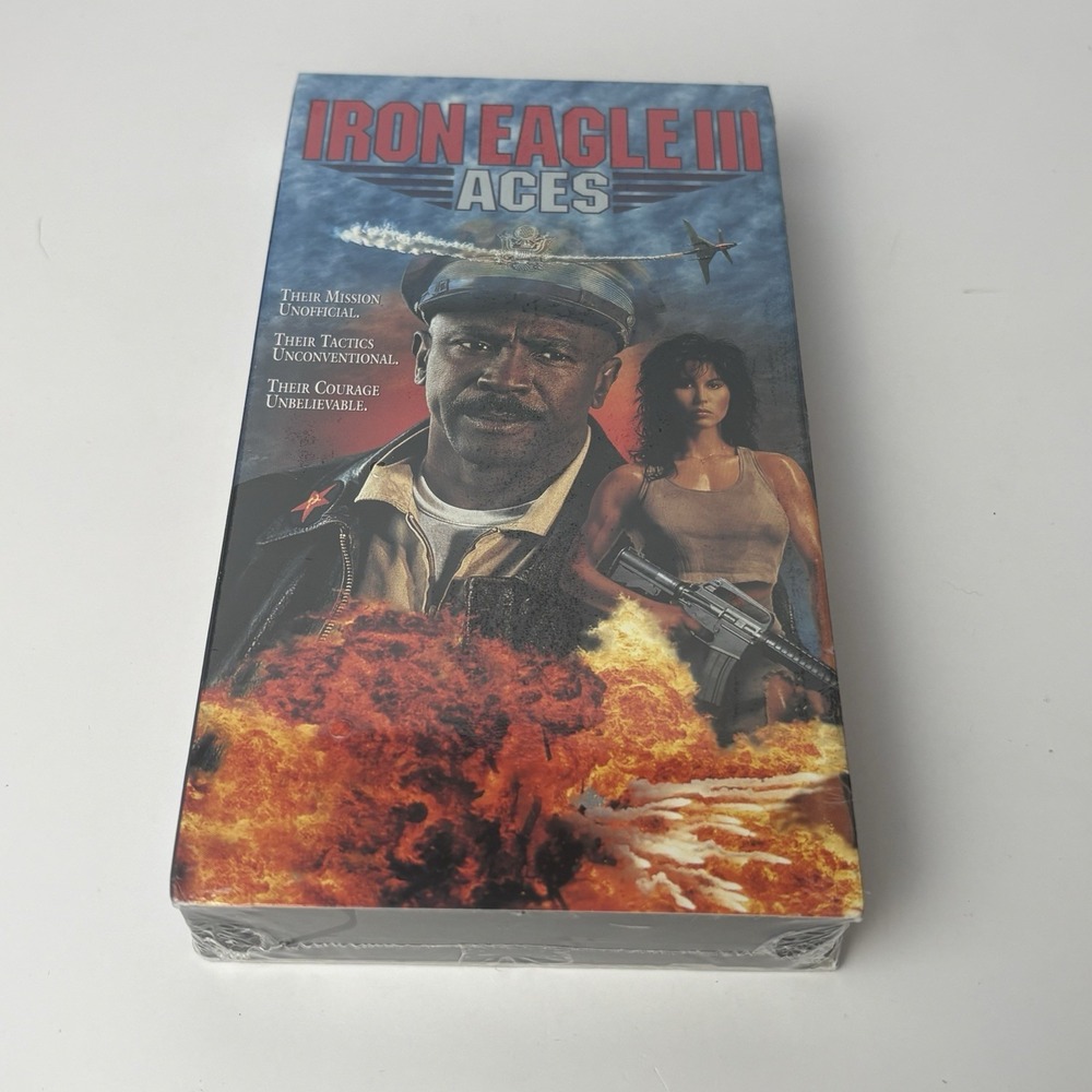 Iron Eagle 1, 2 & 3 VHS Tape Lot (Louis Gossett Jr) Brand New Sealed CBS Fox - Picture 6 of 7